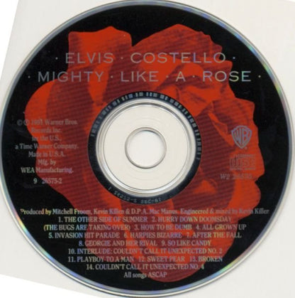 Elvis Costello - Mighty Like A Rose   U.S. CD LP  Record Club Edition