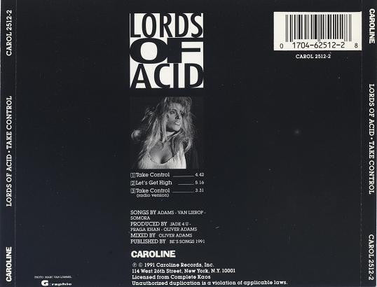 Lords Of Acid - Take Control - Out Of Print 3-Track CD Single