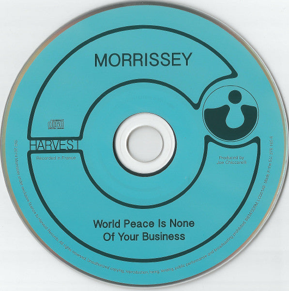 Morrissey - World Peace Is None Of Your Business - European Import CD LP