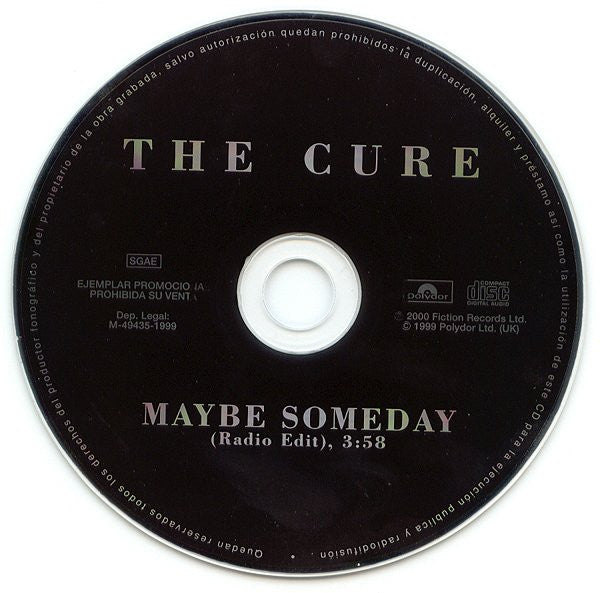 The Cure - Maybe Someday - RARE Spanish Promotion Only CD