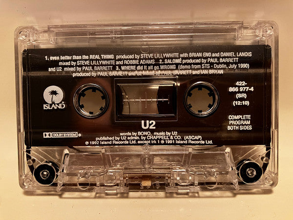 U2 - Even Better Than The Real Thing     U.S. 3-Track Cassette Single