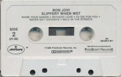 Bon Jovi - Slippery When Wet   U.S. Cassette LP