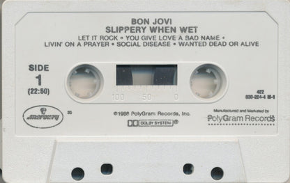 Bon Jovi - Slippery When Wet   U.S. Cassette LP