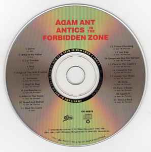 Adam Ant- Antics In The Forbidden Zone / Greatest Hits   U.S. CD LP