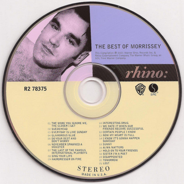 Morrissey - The Best Of - U.S. Issue CD LP - New / Sealed