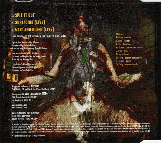 SLIPKNOT - Spit It Out   European Import CD Single   3-Tracks