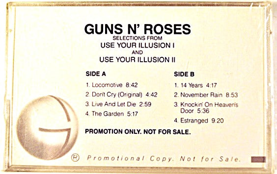Guns-N-Roses - Use Your illusion 1 & 2  Promo Only 8-Track Sampler Cassette
