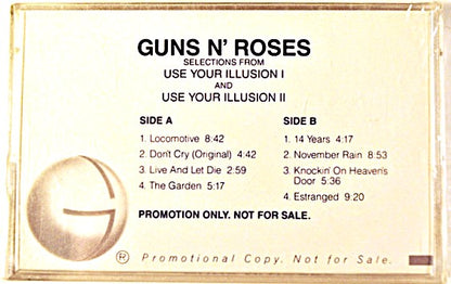 Guns-N-Roses - Use Your illusion 1 & 2  Promo Only 8-Track Sampler Cassette