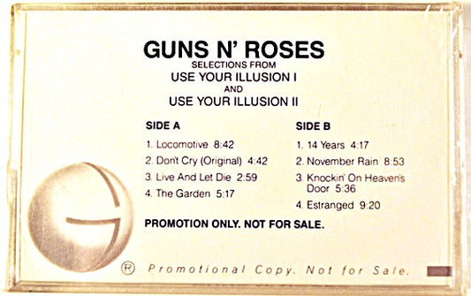 Guns-N-Roses - Use Your illusion 1 & 2  Promo Only 8-Track Sampler Cassette