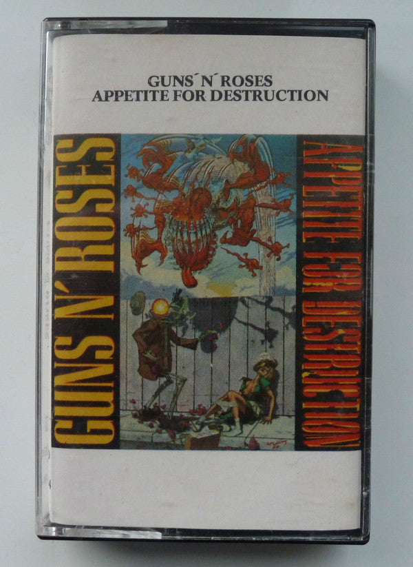 Guns-N-Roses - Appetite For Destruction - Rare Greek Import Cassette LP