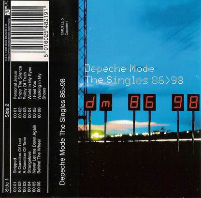 Depeche Mode - The Singles 86>98 - Rare Indonesian 2xCassette - New / Sealed