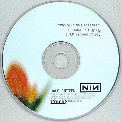 Nine Inch Nails NIN - We're In This Together  RARE Promo Only CD Single