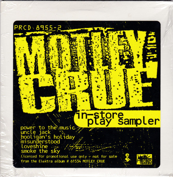 Motley Crue - In Store Play Sampler - Promotion ONLY CD