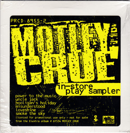 Motley Crue - In Store Play Sampler - Promotion ONLY CD