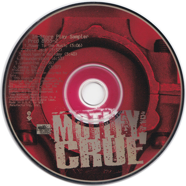 Motley Crue - In Store Play Sampler - Promotion ONLY CD