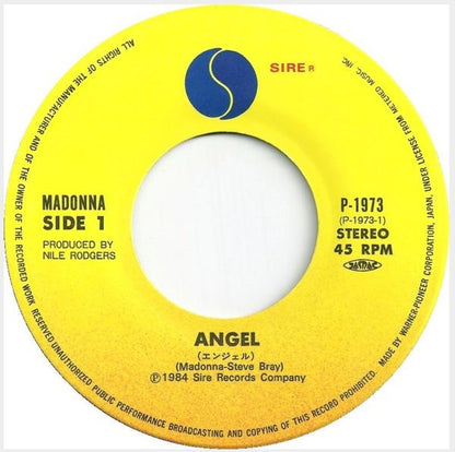 Madonna - Angel   Rare Japanese Import 7" Single