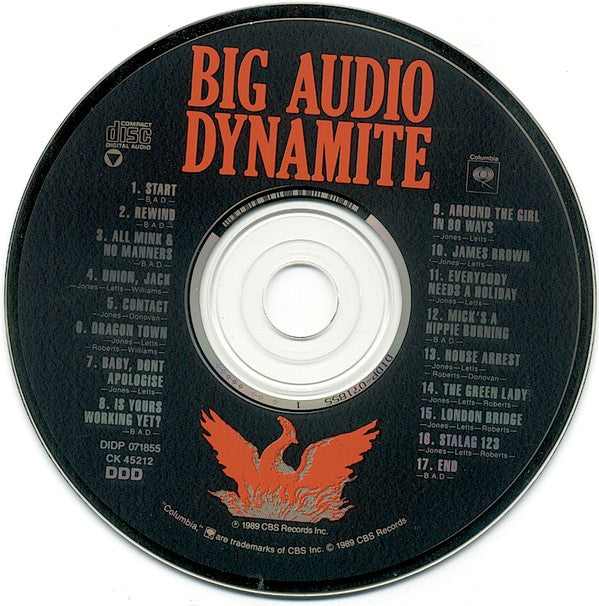 Big Audio Dynamite - Megatop Phoenix  U.S. CD LP