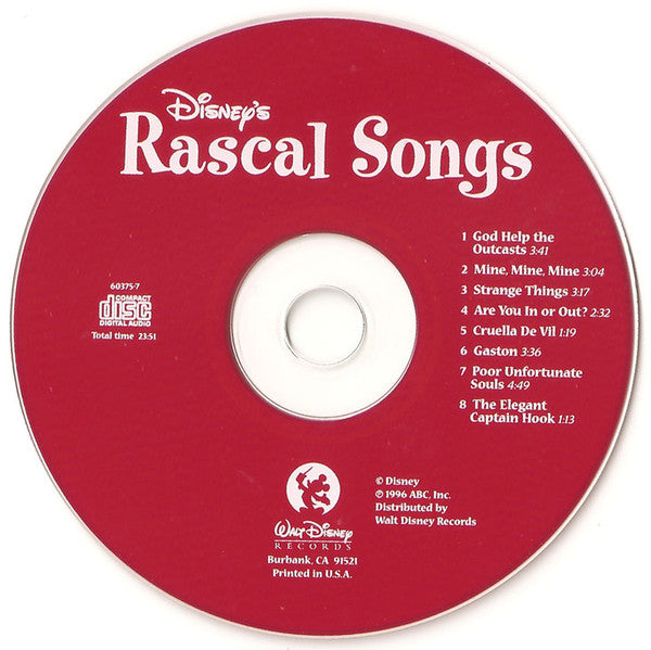 Walt Disney Classics - Hero, Rascal, & Buddy Songs - 3 x CD Set