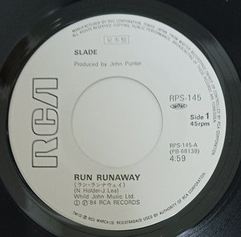 Slade - Run Runaway    Japanese Promo 7" Single