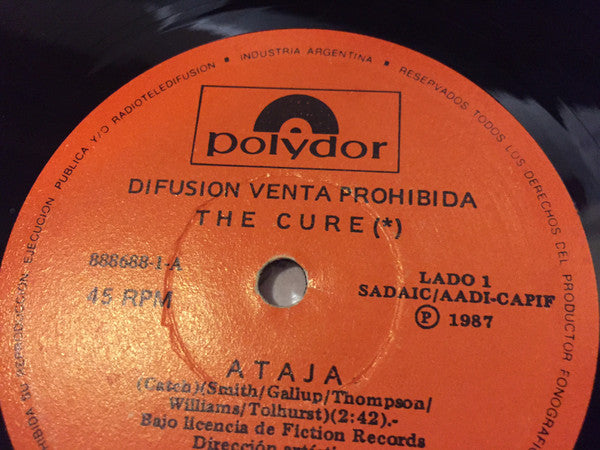 The CURE - Catch  VERY Rare Argentina Promotional 12" Single