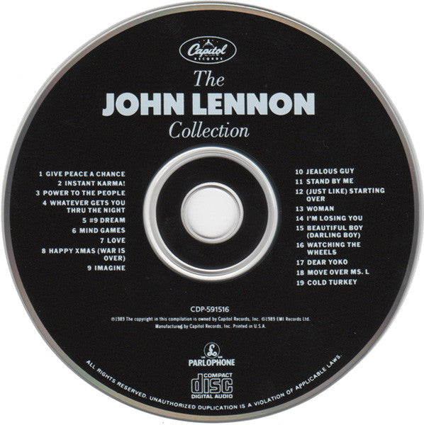 John Lennon - The John Lennon Collection      U.S. CD LP