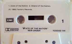 New Order - State Of The Nation - RARE New Zealand ONLY Cassette Single