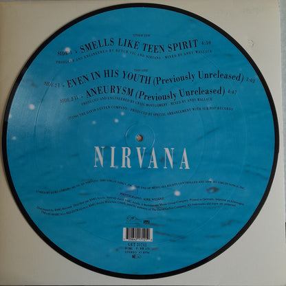 NIRVANA - Smells Like Teen Spirit   European Import 12" Picture Disc 1991