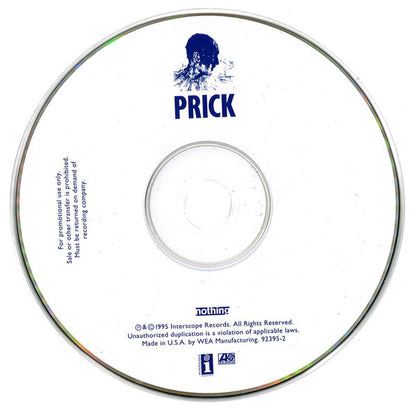 PRICK - Self Titled U.S. CD LP - Rare Promotional Issue