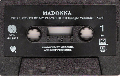 Madonna - This Used To Be My Playground - U.S. Cassette Single