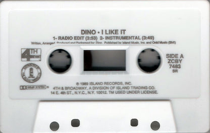 Dino - I Like It      U.S. Cassette Single