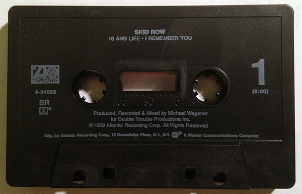 Skid Row 18 And Life / I Remember You      U.S. Cassette Single