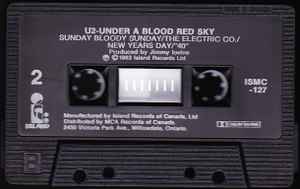 U2 - Under A Blood Red Sky   Canadian Import cassette LP