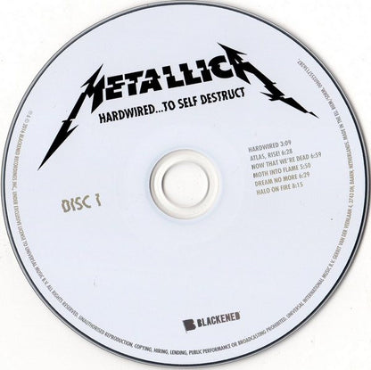 Metallica - Hard Wired To Self Destruct   European Import 2xCD Digipak