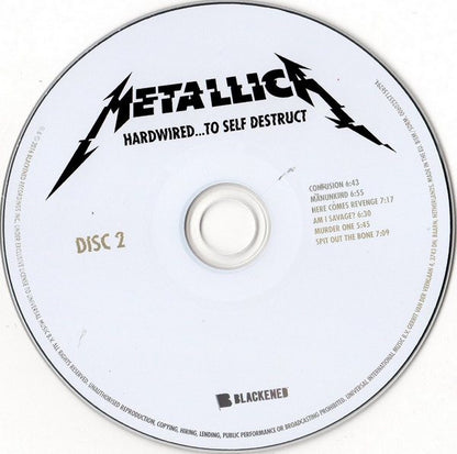 Metallica - Hard Wired To Self Destruct   European Import 2xCD Digipak