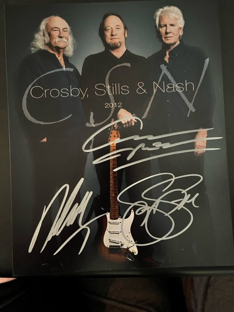 Crosby Stills & Nash - Hand Signed 8 x 10 Photo