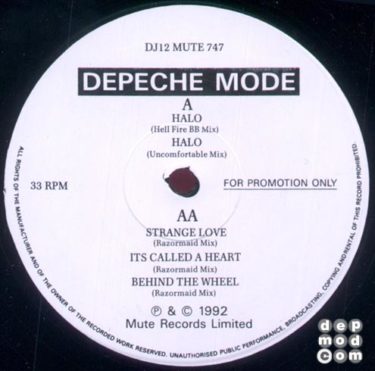 Depeche Mode - Halo - Rare U.K. Promotional Only 5-Track 12" Single