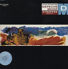 DEPECHE MODE - Stripped   SUPER RARE German ONLY White Vinyl 12" Single