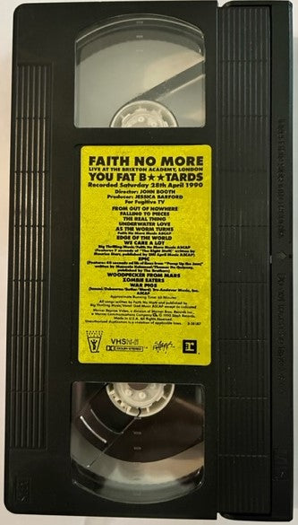 Faith No More - You Fat Bastards - Live VHS Cassette