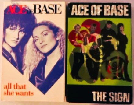 Ace Of Base - All That She Wants / The Sign      2x U.S. Cassette Singles