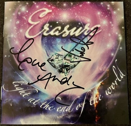 Erasure - Light At The End Of The World  U.S. CD LP  AUTOGRAPHED