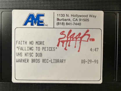 Faith No More - Falling To Pieces   Promotional Only VHS Video Single