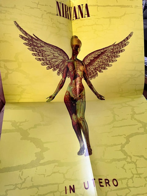 NIRVANA - In Utero     Yellow Vinyl LP With Poster