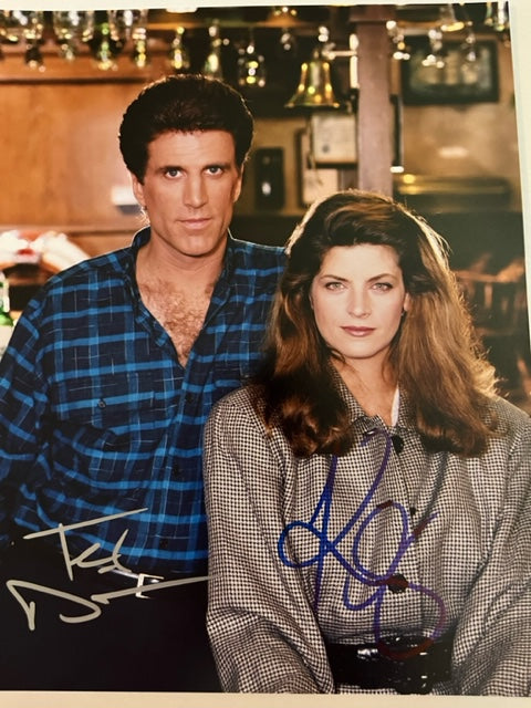 CHEERS - Hand Signed 8 x 10 Photo  Ted Danson & Kirstie Alley