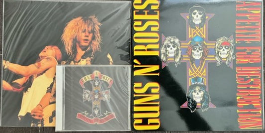 Guns-N-Roses     RARE Japanese 10" x 10" CD Box Set With 4 Live Photos