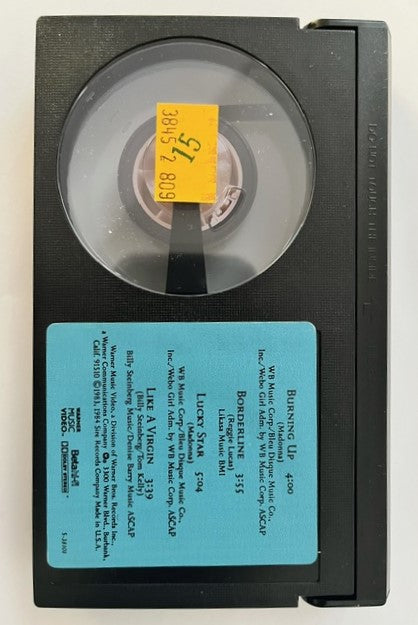 MADONNA - Self Titled    BETA Cassette  Four Early Videos  NOT VHS