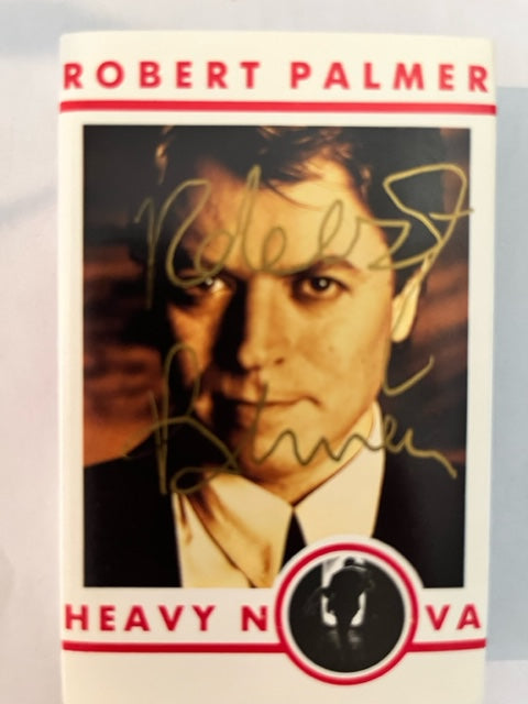Robert Palmer - Heavy Nova - Autographed UK Cassette