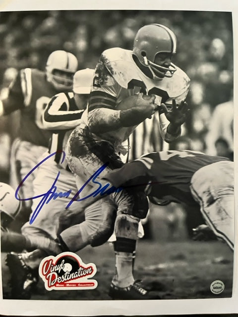 Jim Brown - Cleveland Browns - NFL SUPERSTAR - Hand Signed8 x 10 Photo