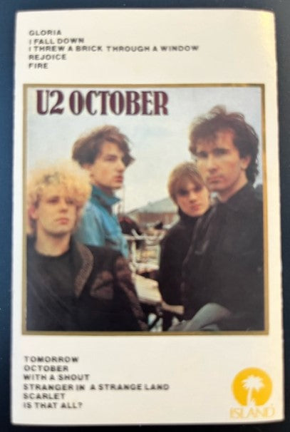 U2 - October  RARE     Thailand import Cassette LP