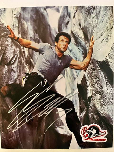 Sylvester Stallone - Cliffhanger    Hand Signed 8 x 10 Photo