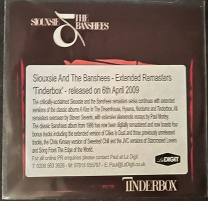 Soiuxsie & The Banshees - Tinderbox  RARE U.K. Promotional CD LP